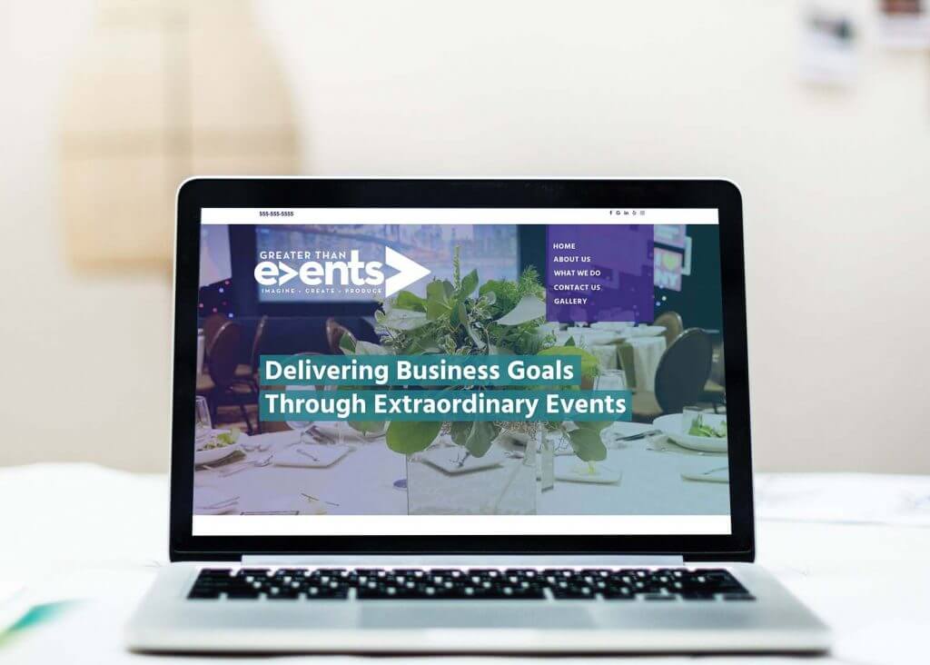 event planning website design and management