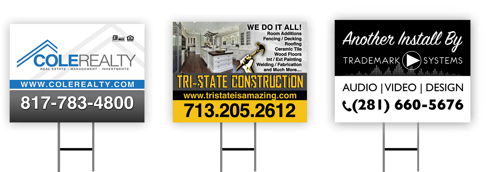 yard signs design and printing