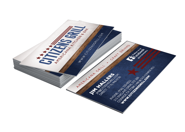business card design and printing