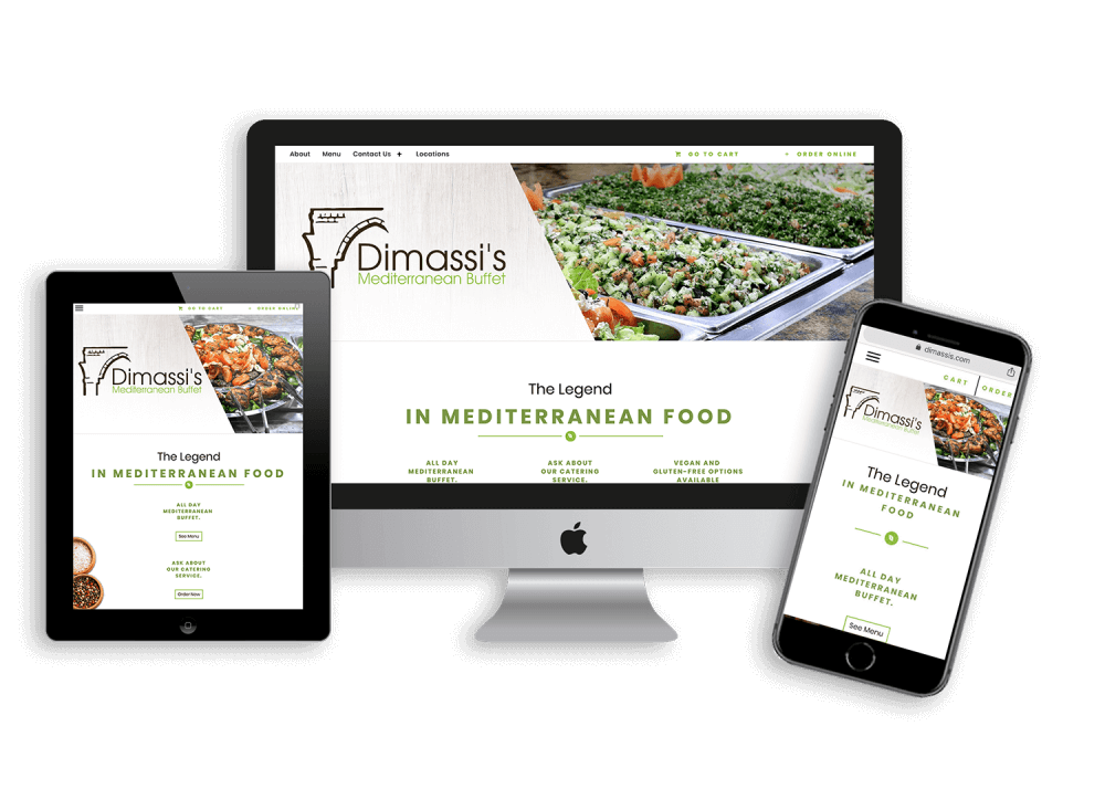 restaurant website design and website management with e-commerce integration