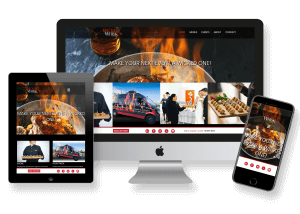 local catering company website design and website management